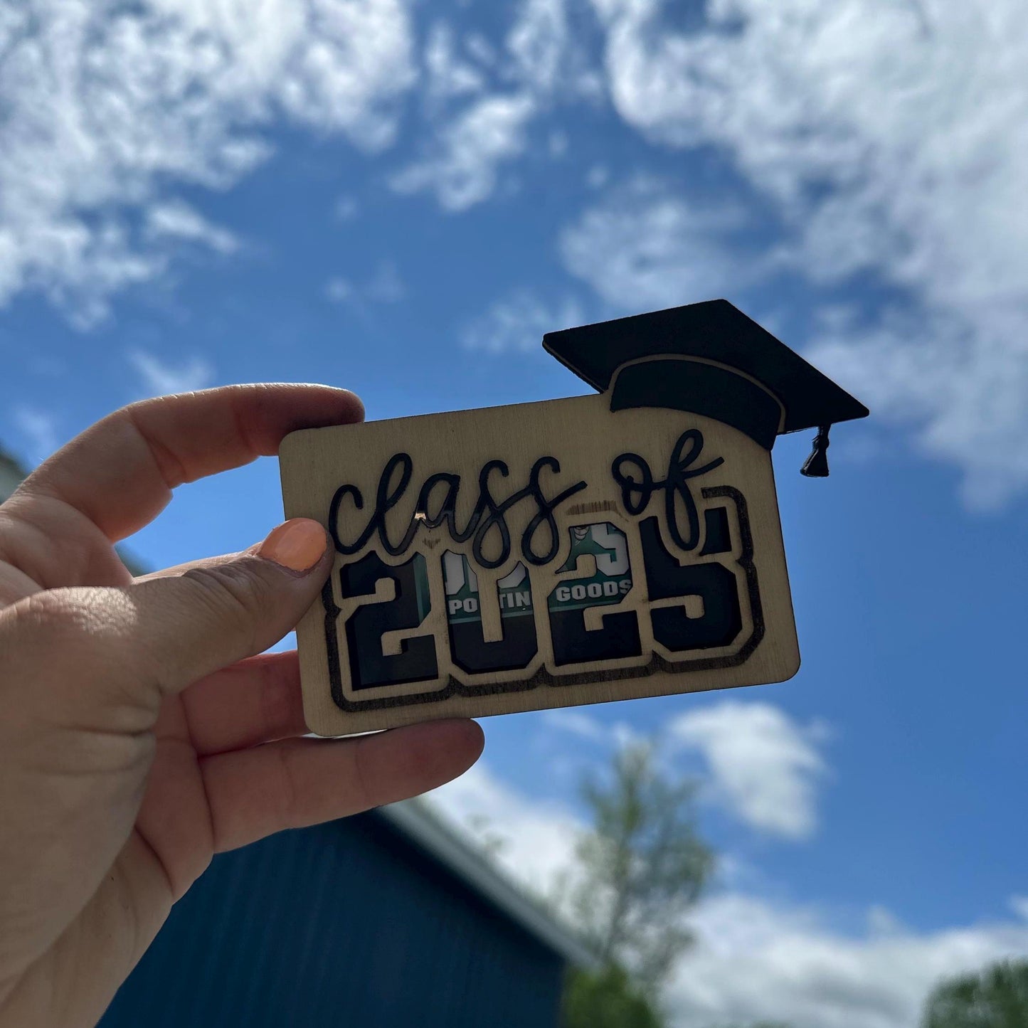 Laser Cut Wood Graduation Gift Card Holder | Class of 2025