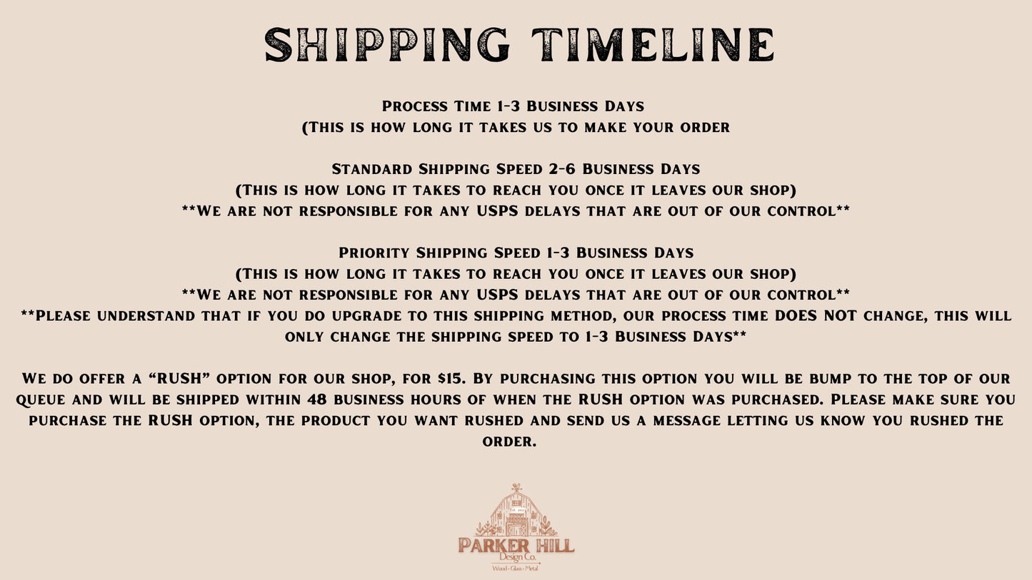 Rush Order, Rush Processing, Add-On