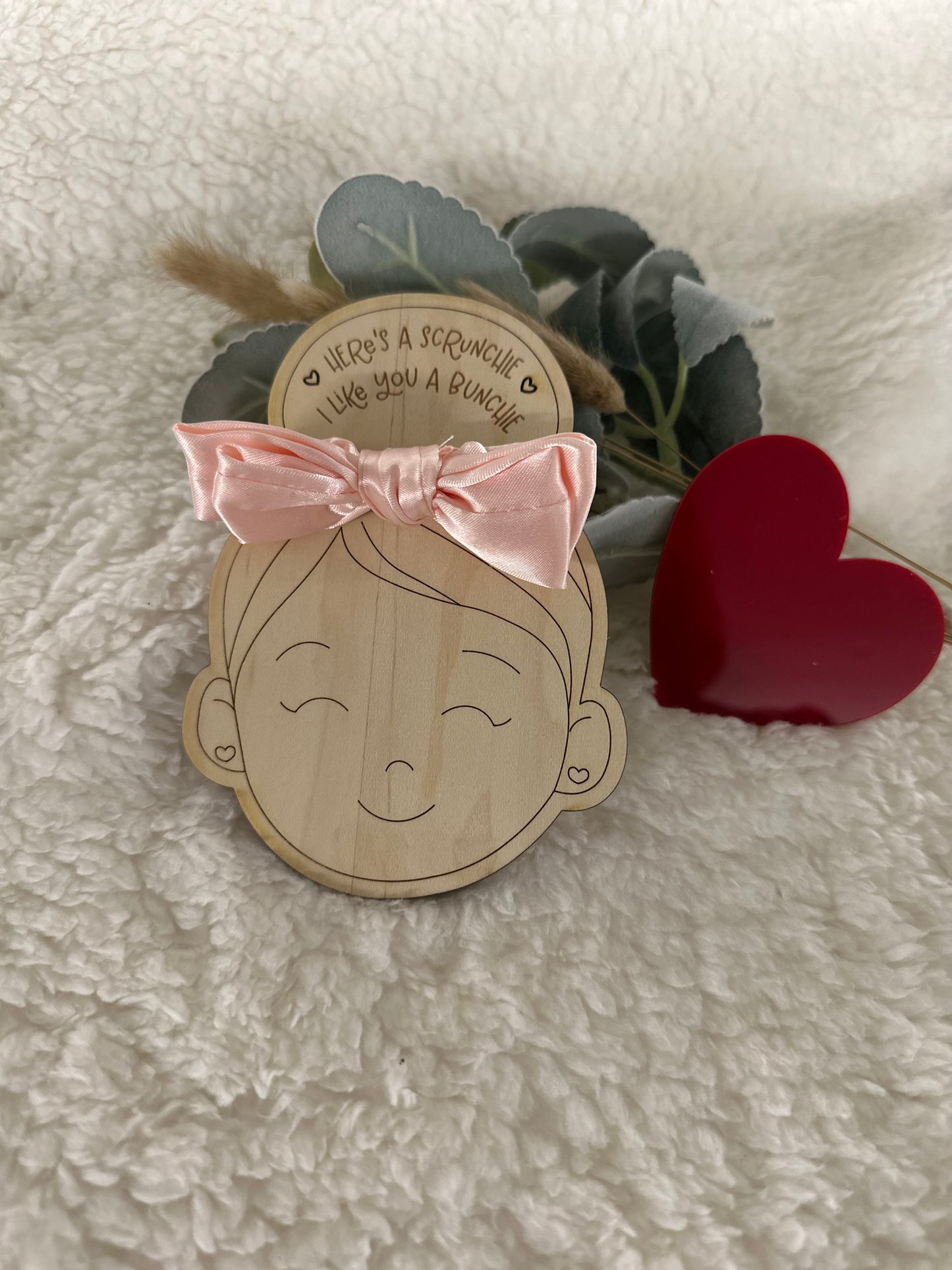 Valentine Party Favor Scrunchie Holders