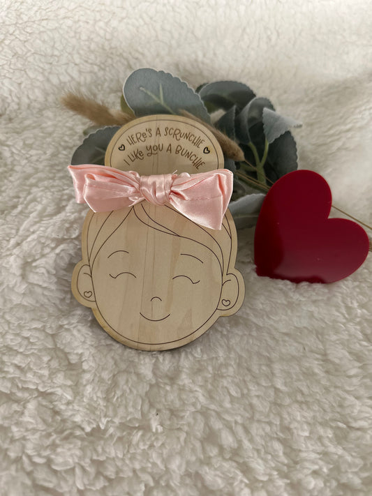 Valentine Party Favor Scrunchie Holders