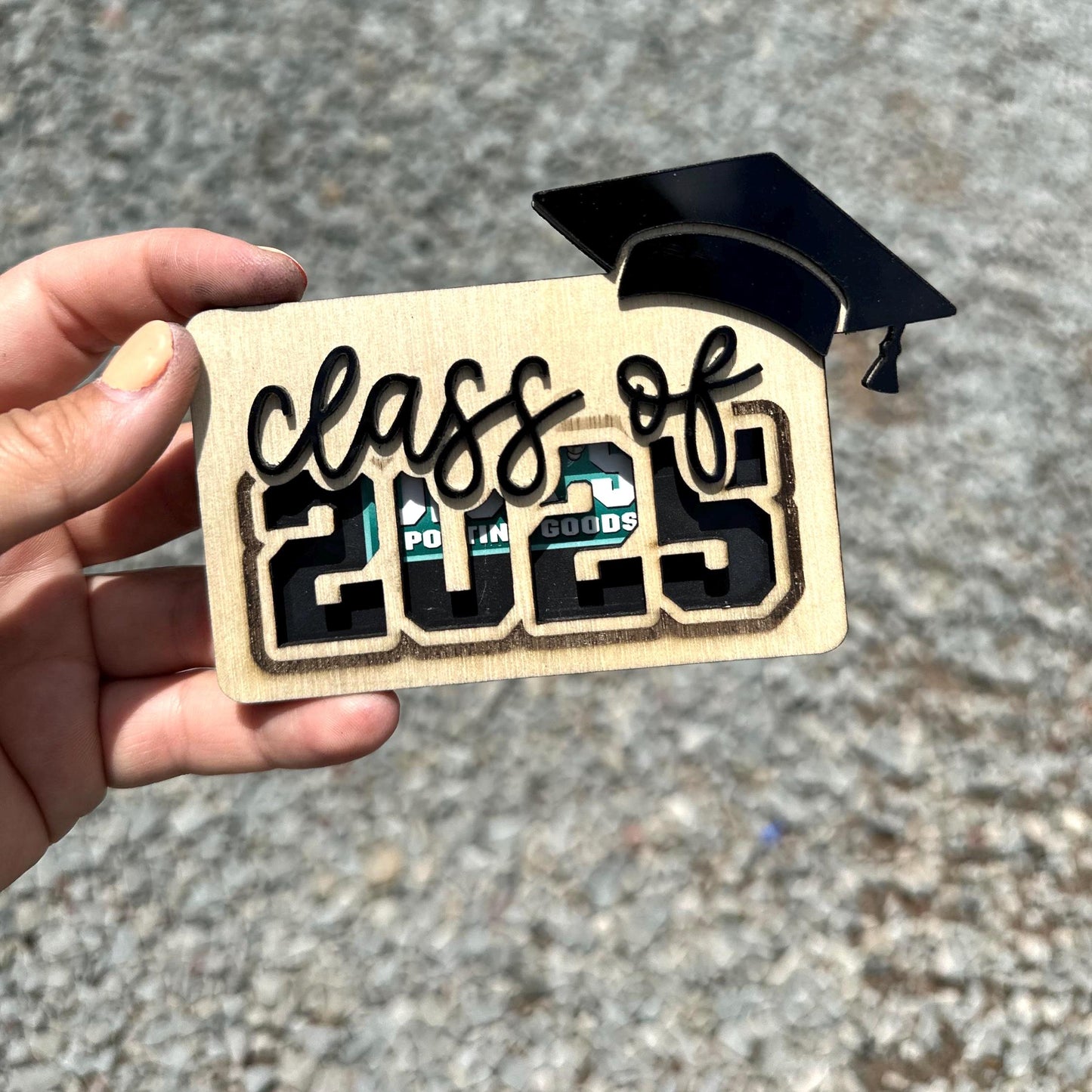 Laser Cut Wood Graduation Gift Card Holder | Class of 2025