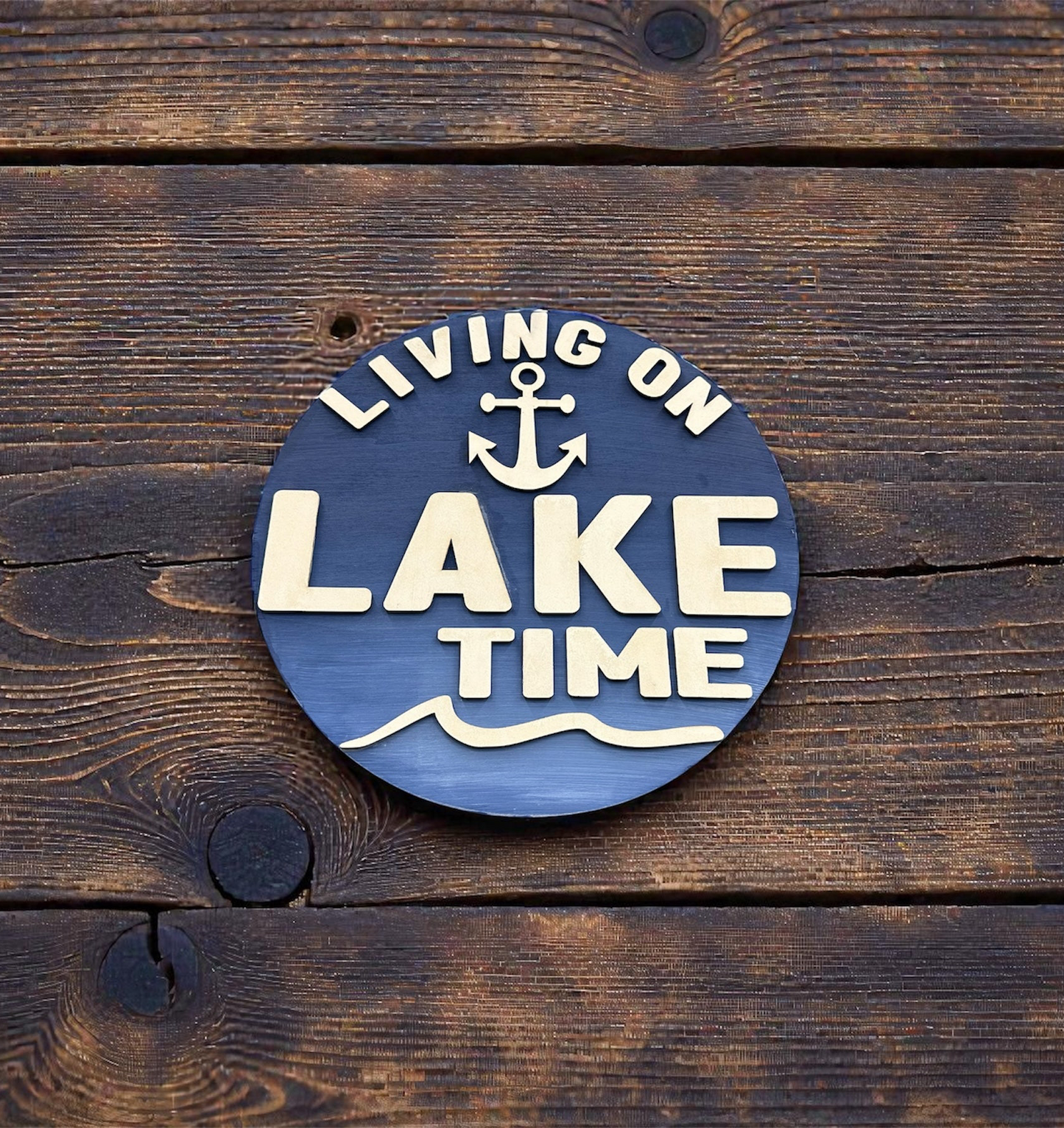 Lake House Sign: Baltic Birch Wood Door Hanger