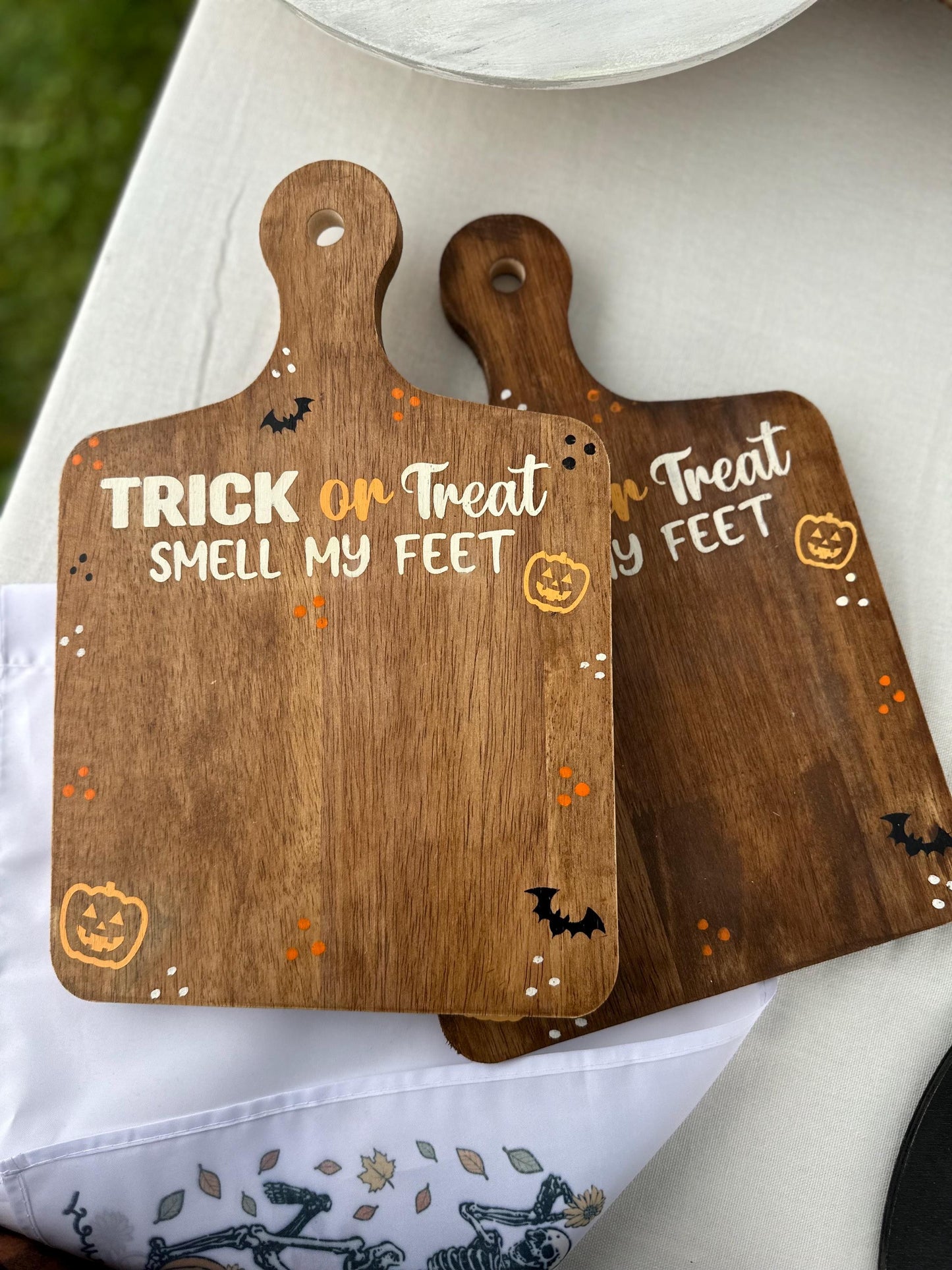 Personalized Halloween Footprint Sign: Baby's First Halloween Keepsake