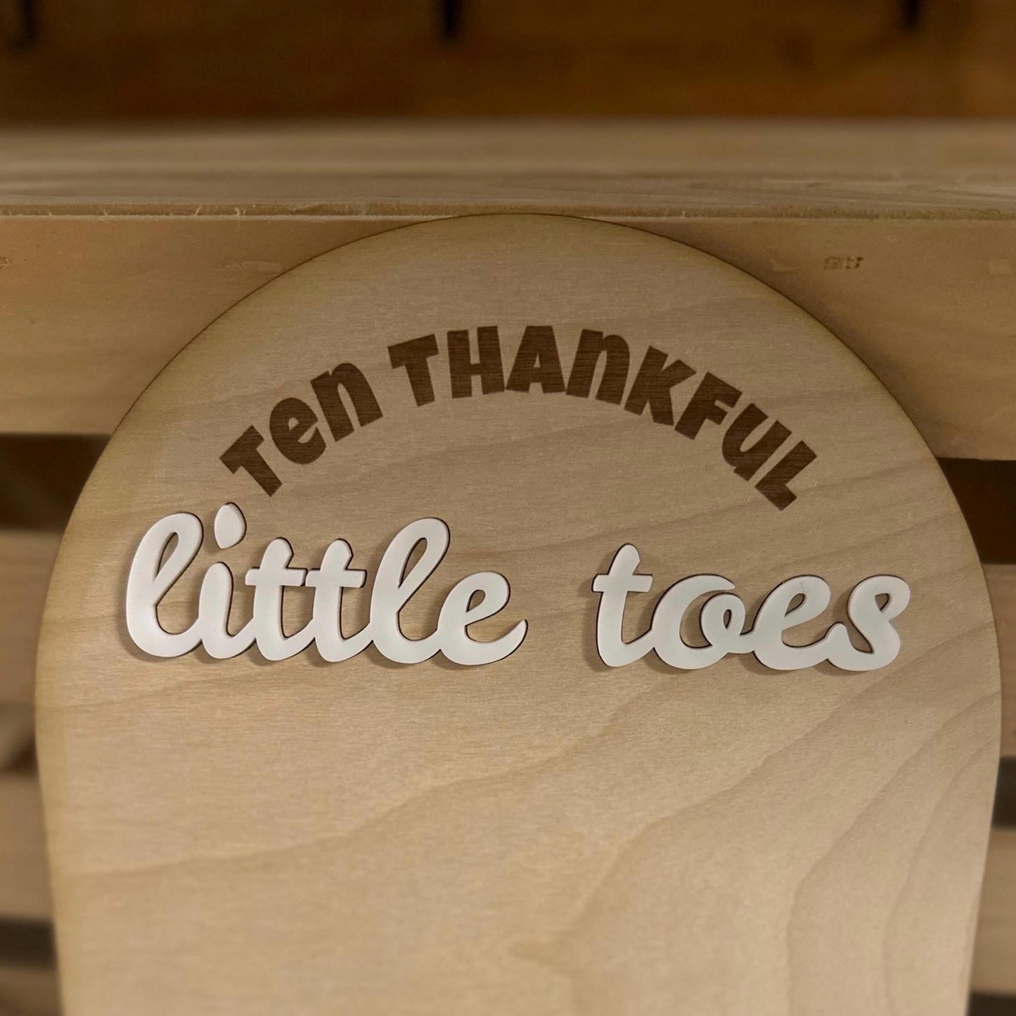 Ten Thankful Little Toes – Personalized Baby’s First Thanksgiving Keepsake