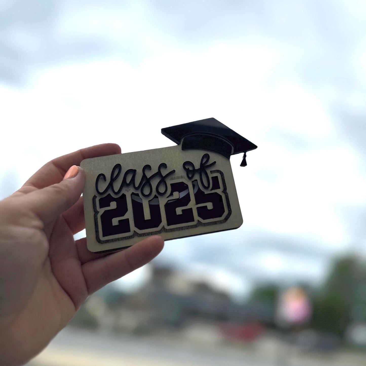 Laser Cut Wood Graduation Gift Card Holder | Class of 2025