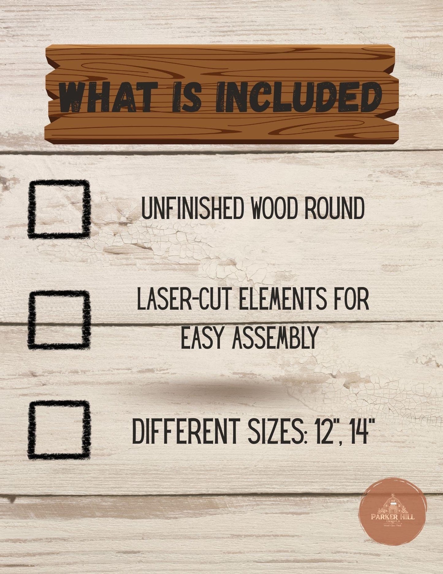 DIY Fall & Halloween Wood Sign Kit: Paint Your Own Decor