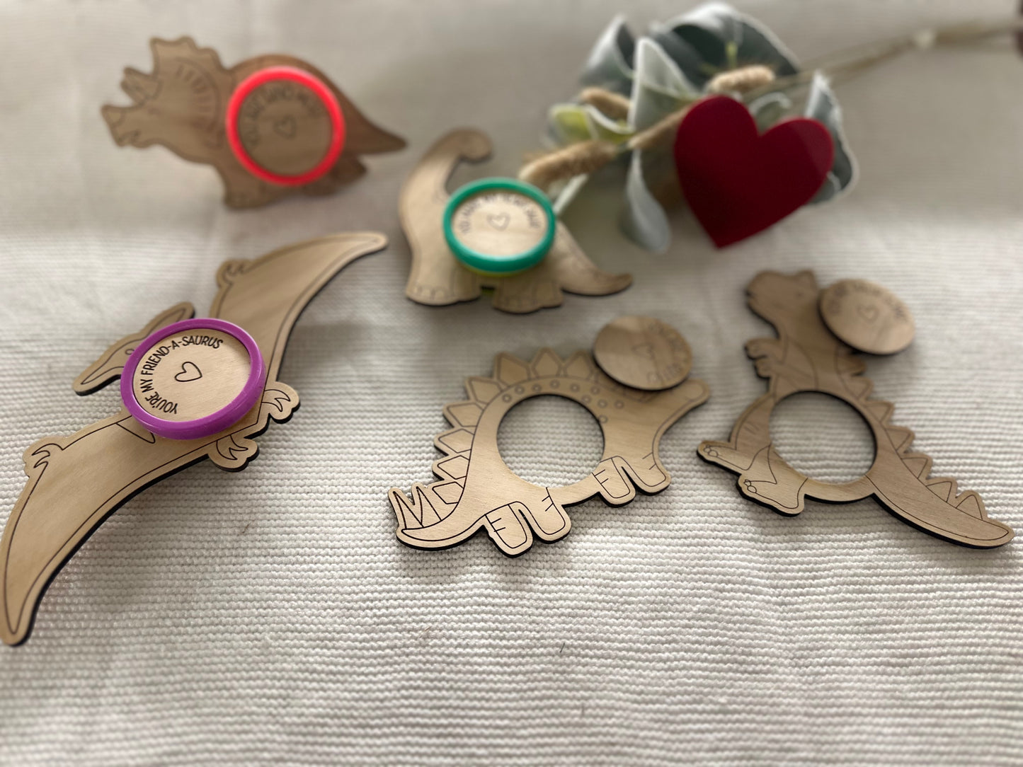 Dinosaur Playdoh Holders