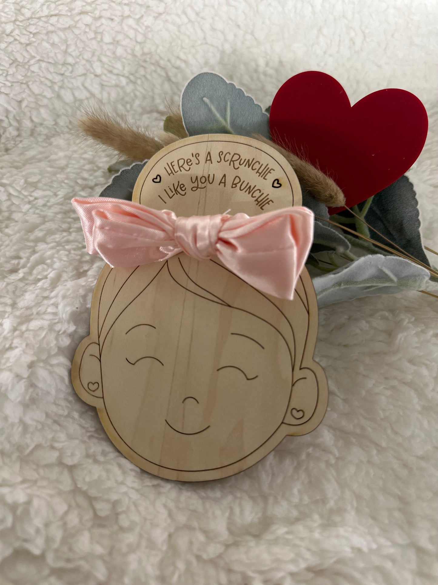 Valentine Party Favor Scrunchie Holders