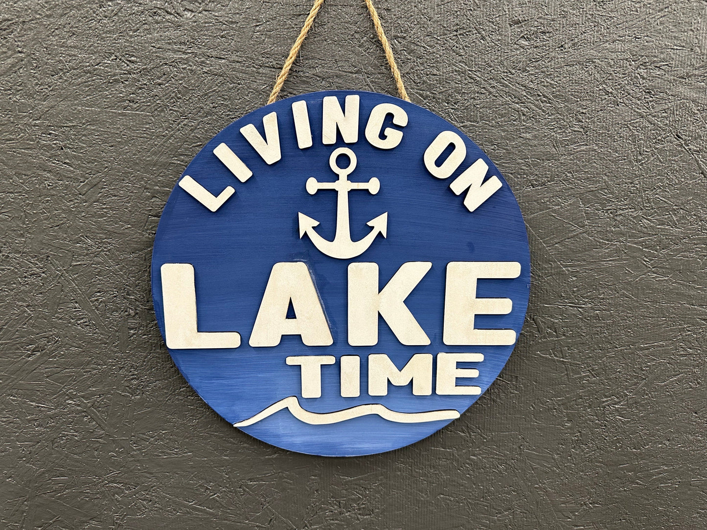 Lake House Sign: Baltic Birch Wood Door Hanger