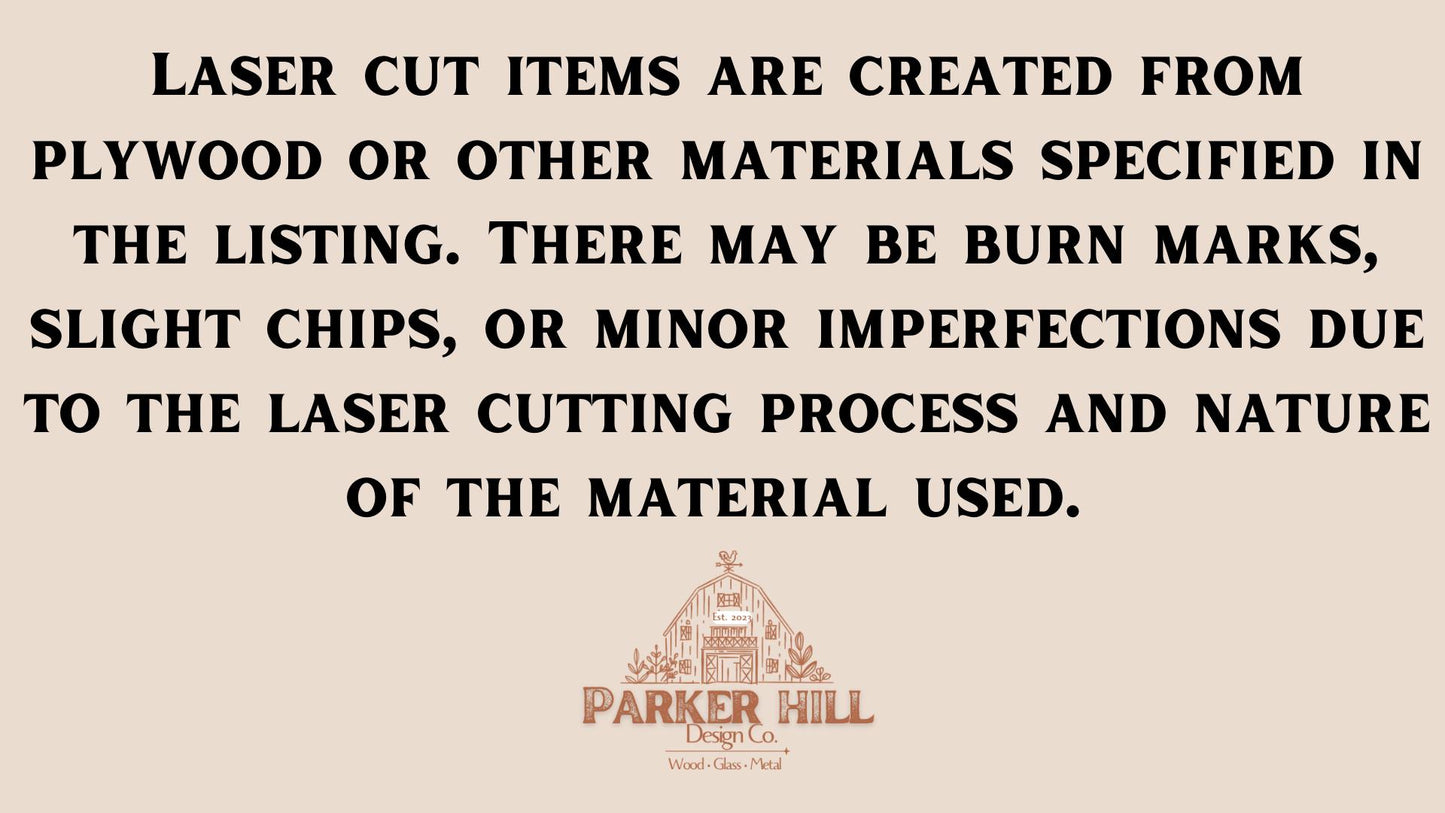 Farmhouse Cow Door Hanger: Rustic Baltic Birch Wood Sign