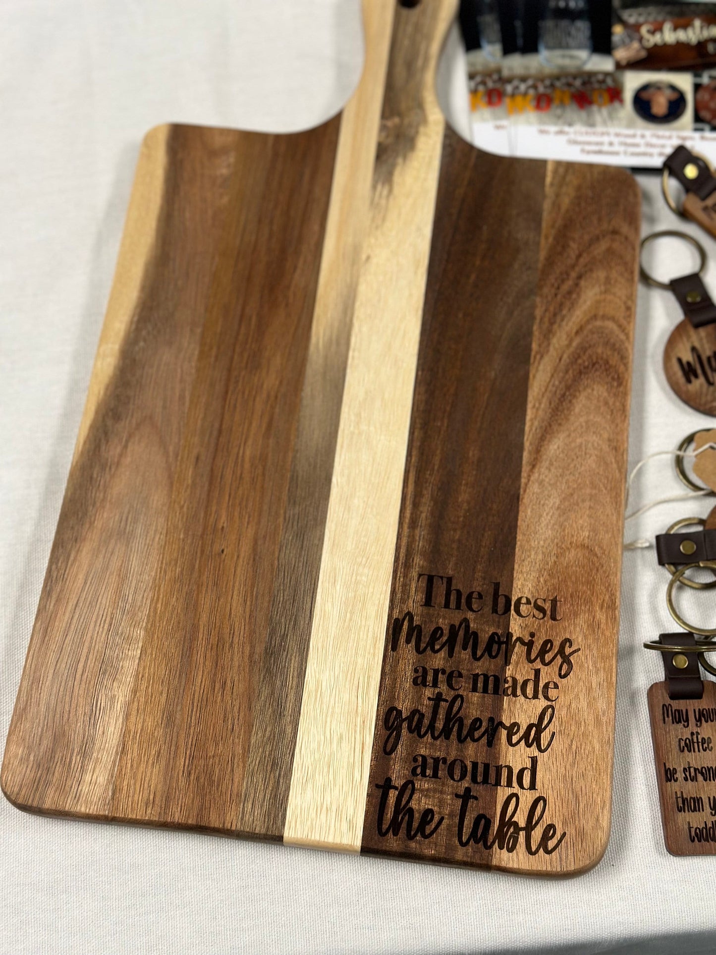 Custom Engraved Acacia Wood Cutting Board: Handwritten Recipe Keepsake