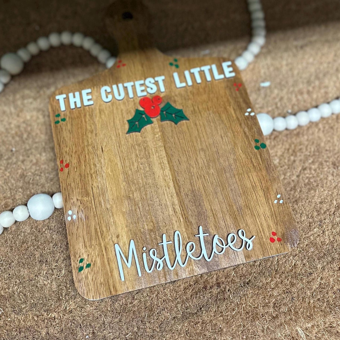 Personalized Christmas Footprint Sign: Baby's First Christmas Decor