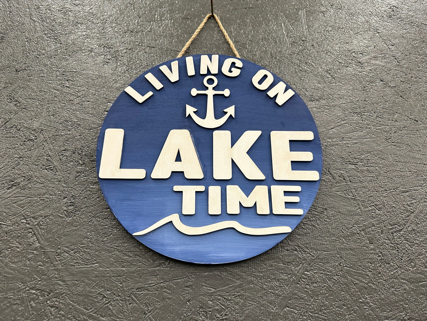 Lake House Sign: Baltic Birch Wood Door Hanger