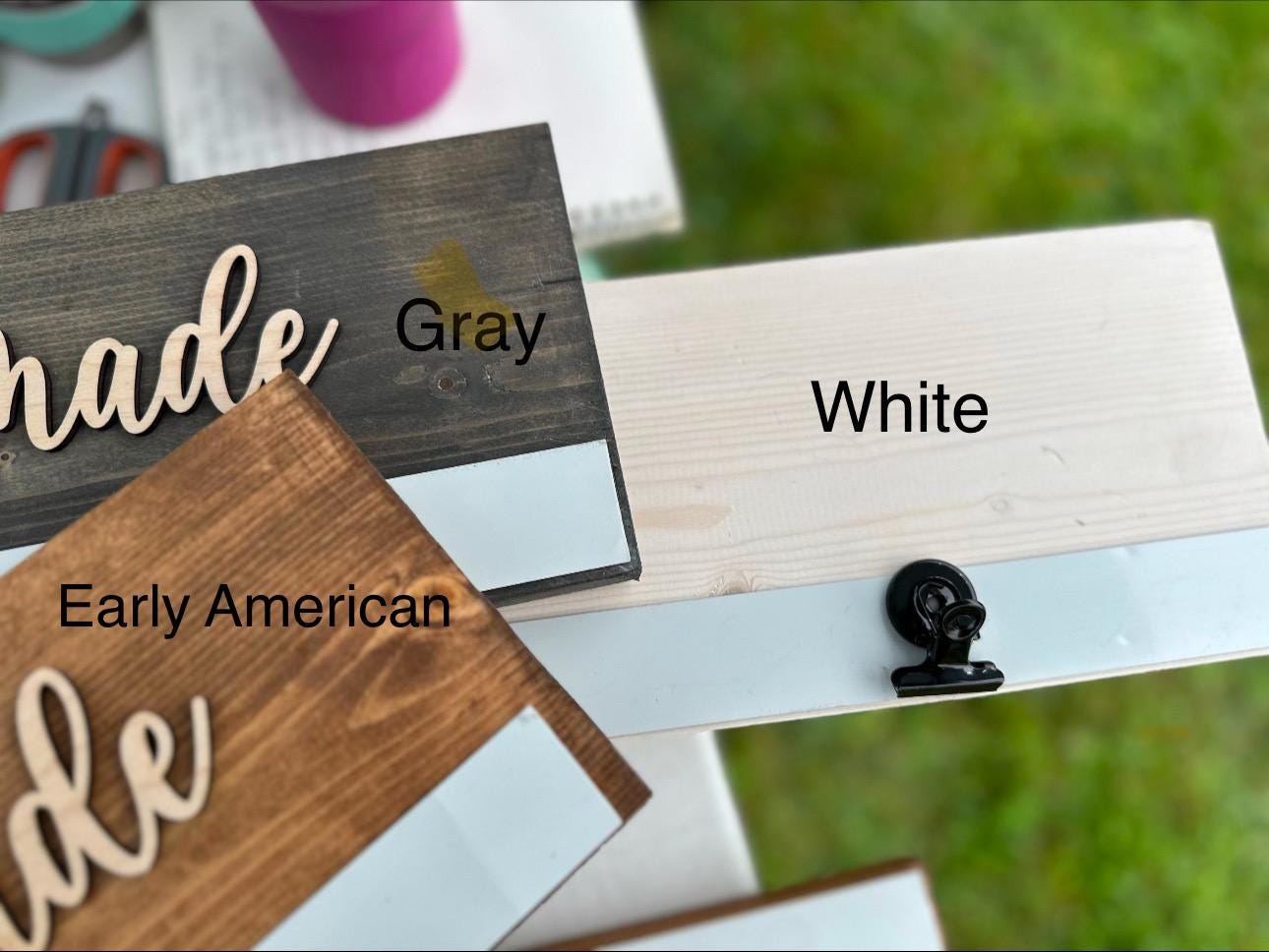 Personalized Kids Artwork Display: Wooden Magnet Board