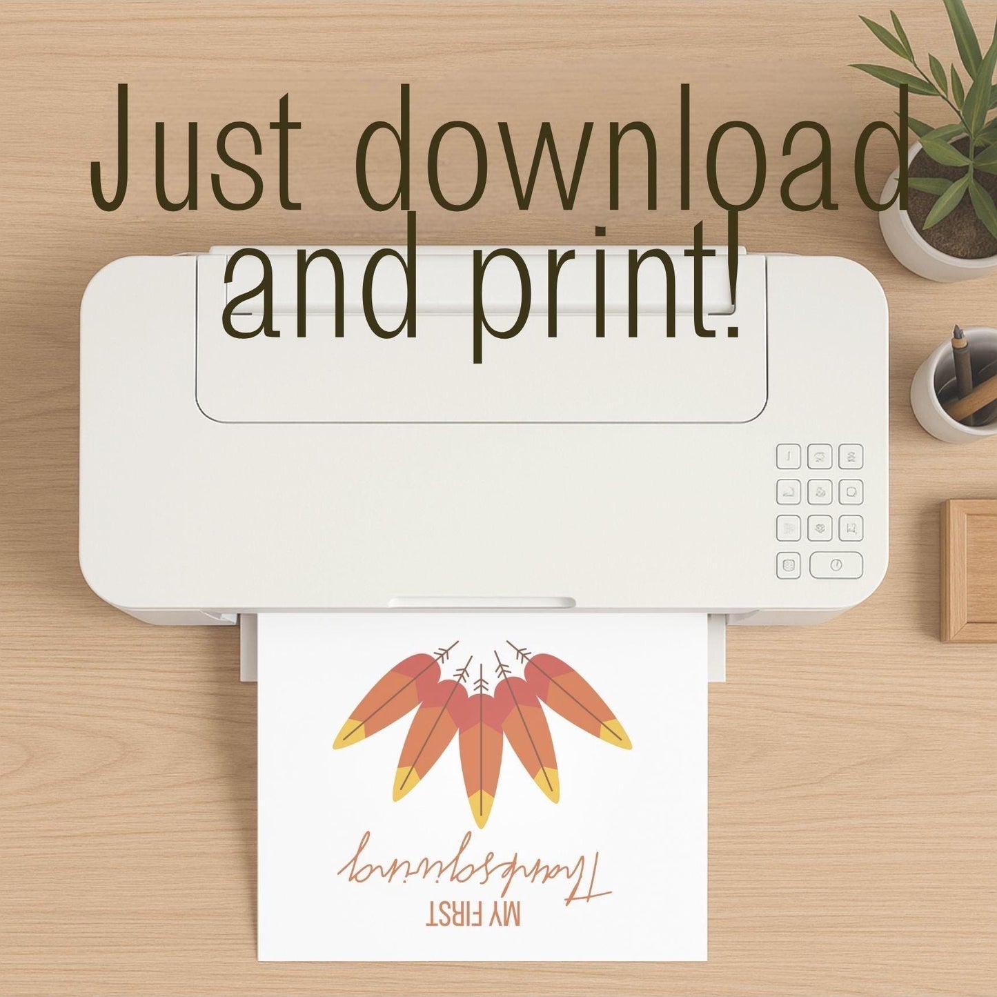 Baby Footprint Turkey Thanksgiving Keepsake: First Holiday 2025 (Digital Download)